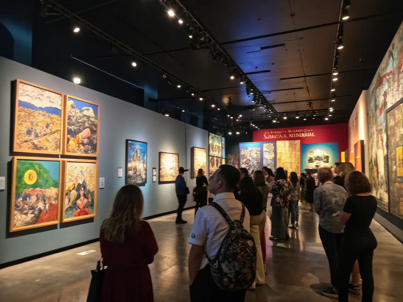 A dynamic image of a special event at MUSEE GORSLINE, featuring live music, art demonstrations, and interactive exhibits, highlighting the museum's role as a cultural hub.